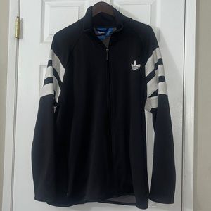 Adidas trefoil 2xl black jacket